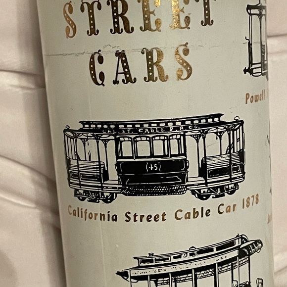 Other L L Glass Company Street Cars Frosted Glass Apothecary Bottle